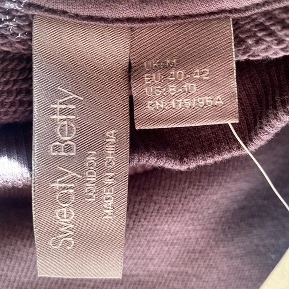 Sweaty Betty One & Done NWT Long Sleeve mock neck Organic Cotton Sweat Dress med - Picture 9 of 11